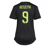 Real Madrid Karim Benzema #9 Fotballklær Tredjedrakt Dame 2022-23 Kortermet